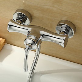 Shower Tap Centerset / Wall Mount with Chrome Single Handle Two Holes