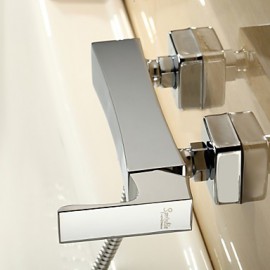 Shower Tap Centerset / Wall Mount with Chrome Single Handle Two Holes