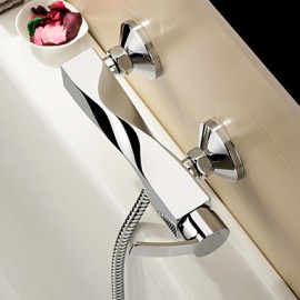 Shower Tap Centerset / Widespread with Chrome Single Handle Two Holes