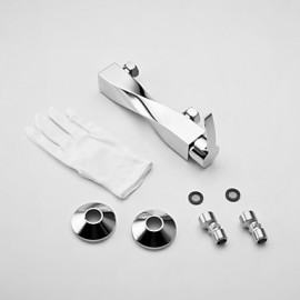 Shower Tap Centerset / Widespread with Chrome Single Handle Two Holes