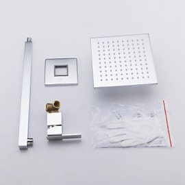 Shower Tap LED / Wall Mount with Chrome Single Handle Two Holes