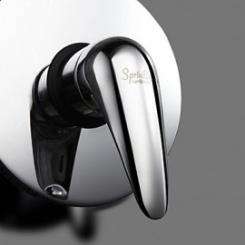 Shower Tap Wall Mount with Chrome Single Handle One Hole