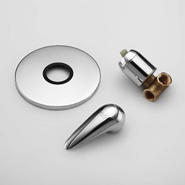 Shower Tap Wall Mount with Chrome Single Handle One Hole