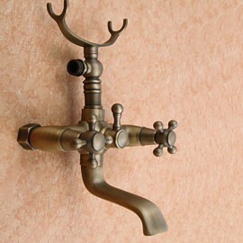 Bathtub Tap / Shower Tap - Antique - Handshower Included - Brass (Antique Brass)