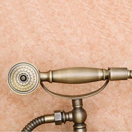 Bathtub Tap / Shower Tap - Antique - Handshower Included - Brass (Antique Brass)