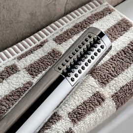 Chrome Finish Color Changing Wall Mount Tub Tap With Hand Shower