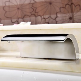 Bathtub Tap - Contemporary - Handshower Included / Waterfall Chrome)