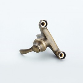 Bathroom Wall Mounted Antique Brass Bathtub Tap with Hand Shower Set