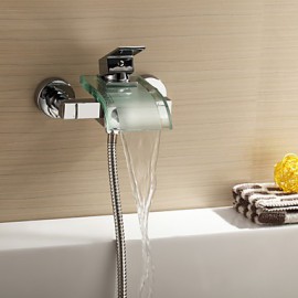 Bathtub Tap / Shower Tap - Contemporary - Waterfall - Brass (Chrome)