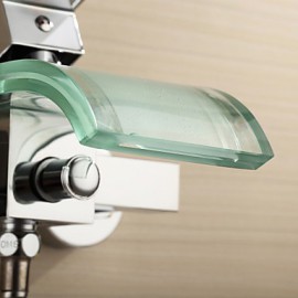 Bathtub Tap / Shower Tap - Contemporary - Waterfall - Brass (Chrome)