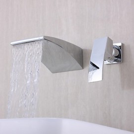 Bathtub Tap - Contemporary - Waterfall - Brass (Chrome)