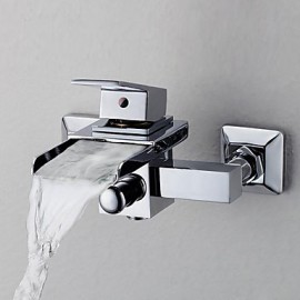 Contemporary Waterfall Tub Tap - Wall Mount