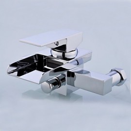 Contemporary Waterfall Tub Tap - Wall Mount