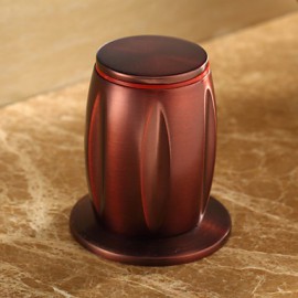 Oil-rubbed Bronze Waterfall Widespread Bathtub Tap with Hand Shower (Curved Shape Design)