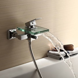 Shower Tap / Bathtub Tap - Contemporary - Waterfall - Brass (Chrome)