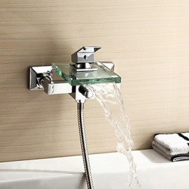 Shower Tap / Bathtub Tap - Contemporary - Waterfall - Brass (Chrome)