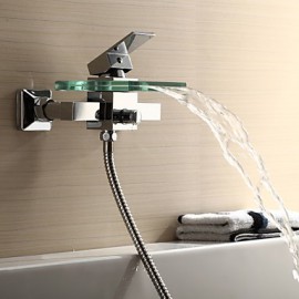 Shower Tap / Bathtub Tap - Contemporary - Waterfall - Brass (Chrome)
