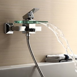 Shower Tap / Bathtub Tap - Contemporary - Waterfall - Brass (Chrome)