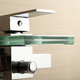 Shower Tap / Bathtub Tap - Contemporary - Waterfall - Brass (Chrome)