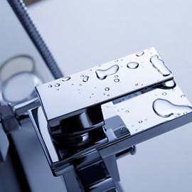 Bathtub Tap - Contemporary - Waterfall - Brass (Chrome)