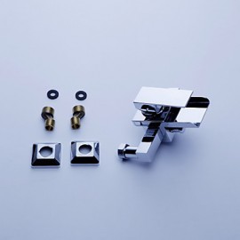 Bathtub Tap - Contemporary - Waterfall - Brass (Chrome)