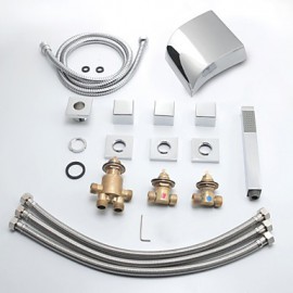 Bathtub Tap - Contemporary - LED / Waterfall - Brass (Chrome)