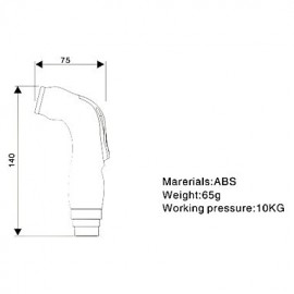 Hand Held Bidet Spray Silver Without Supply Hose And Shower Holder