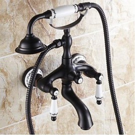 Bathtub Tap - Antique - Handshower Included - Brass (Oil-rubbed Bronze)