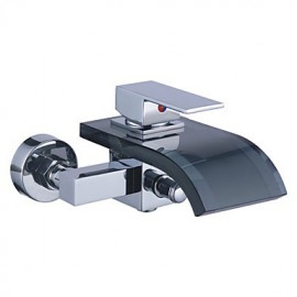 Shower Tap / Bathtub Tap - Contemporary - Waterfall - Brass (Chrome)