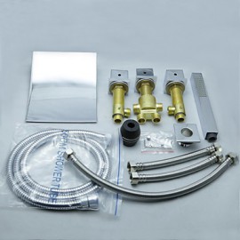 Bathtub Tap - Contemporary - Waterfall - Brass (Chrome)