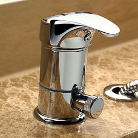 Bathtub Tap - Contemporary - Waterfall / Handshower Included Chrome)