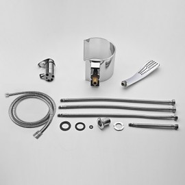 Bathtub Tap - Contemporary - Waterfall / Handshower Included Chrome)