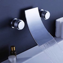 Bathtub Tap - Contemporary - Waterfall - Brass (Chrome)