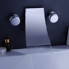 Bathtub Tap - Contemporary - Waterfall - Brass (Chrome)