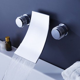 Bathtub Tap - Contemporary - Waterfall - Brass (Chrome)