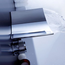 Bathtub Tap - Contemporary - Waterfall - Brass (Chrome)