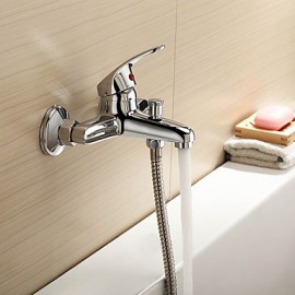 Bathtub Tap / Shower Tap - Contemporary Brass (Chrome)