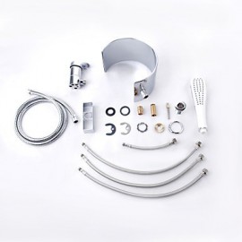 Tub Tap Waterfall / Widespread with Chrome Single Handle Three Holes