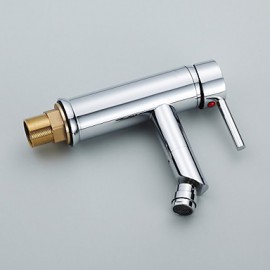 Modern Brass Bidet Tap - Chrome Finish