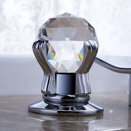 Bathtub Tap - Contemporary - Waterfall / Sidespray / Handshower Included - Brass (Chrome)