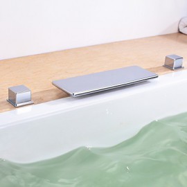 Bathtub Tap - Contemporary - Waterfall - Brass (Chrome)