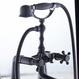 Bathtub Tap - Traditional - Handshower Included - Brass (Oil-rubbed Bronze)