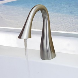Bathtub Tap - Contemporary - Waterfall / Handshower Included - Brass (Nickel Brushed)
