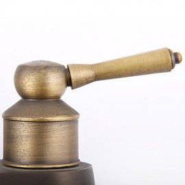 Double Handle Traditional Antique Bathroom Basin Sink Faucest Mixer Taps Brass