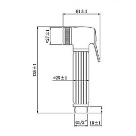 Contemporary Brass Chrome Finish Biget Tap