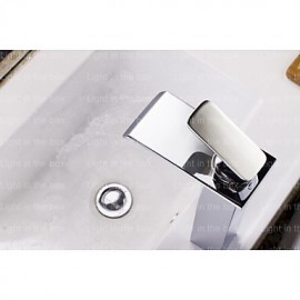Shower Tap / Bathtub Tap Mixer- Contemporary - Waterfall - Brass (Chrome)