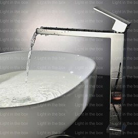 Shower Tap / Bathtub Tap / Bathroom Sink Tap - Contemporary - Waterfall - Brass (Chrome)