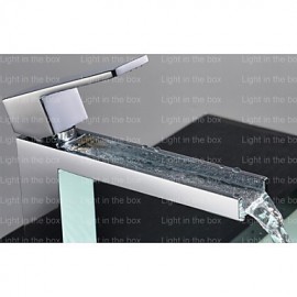 Shower Tap / Bathtub Tap / Bathroom Sink Tap - Contemporary - Waterfall - Brass (Chrome)