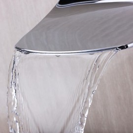 Bathtub Tap - Contemporary - Waterfall - Brass (Chrome)