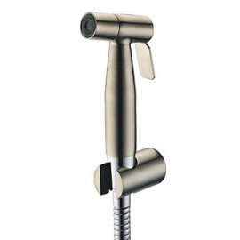 Contemporary Stainless Steel Nickle Brushed Finish Bidet Tap Without Supply Hose And Shower Holder
